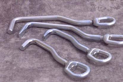 Swivel Head Sheet Metal Hooks (set of 4)