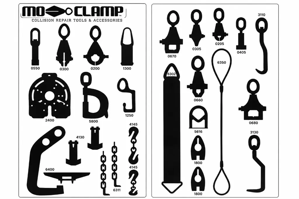 [5079] MoClamp #10 Tool Board w/Hook Set