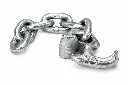 GM "R" Hook w/5/16" Chain (Silver)