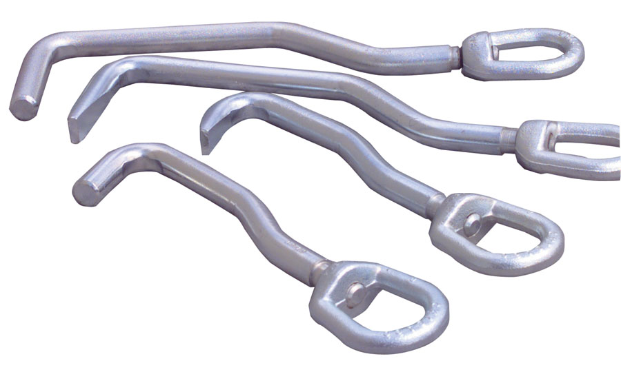 [3100] Swivel Head Sheet Metal Hooks (Set)