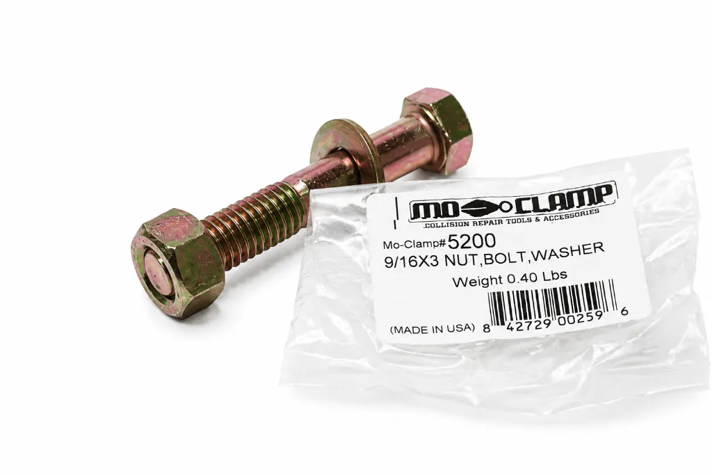 [5200] 9/16 X 3 Bolt, Nut, Washer