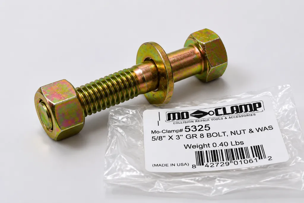 5/8" X 3" Gr 8 Bolt, Nut & Washer